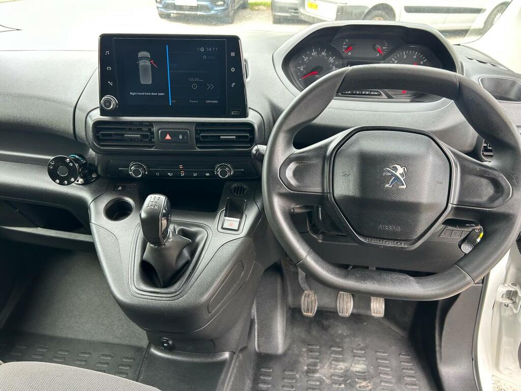 Peugeot Partner Panel Van 1.6 Bluehdi 950 Professional Long Panel White #14