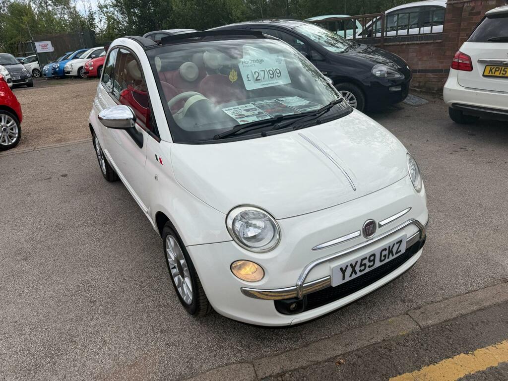 Fiat 500C Lounge White #2