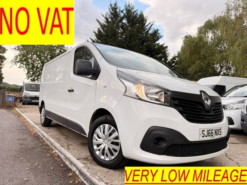Renault Trafic 1.6 Dci 29 Business Lwb Low Mileage No Vat White