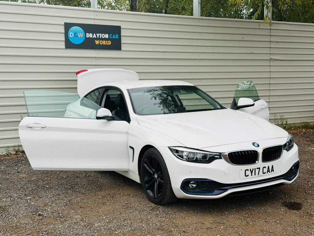 BMW 4 Series 420D M Sport White #10