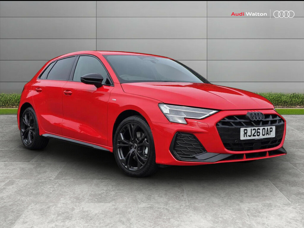 Audi A3 Black Edition Tfsi E 204 Ps S Tronic RJ26OAP Red