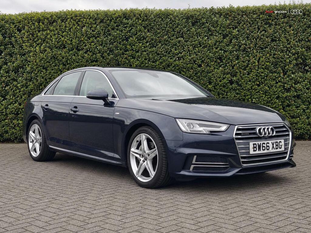 Audi A4 S Line 3.0 Tdi Quattro 218 Ps S Tronic Blue