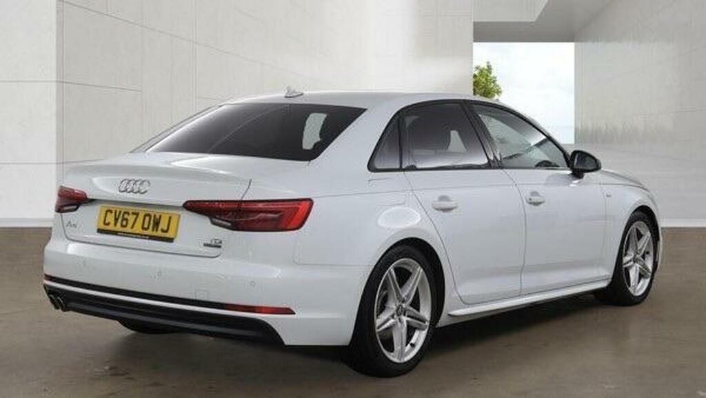 Audi A4 2.0 Tdi S Line S Tronic Quattro Euro 6 Ss White #4