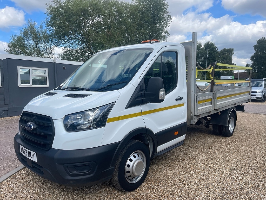 Ford Transit Custom 350 Ecoblue Leader Xlwb 14Ft Dropside - Drw WN22DUY White #4