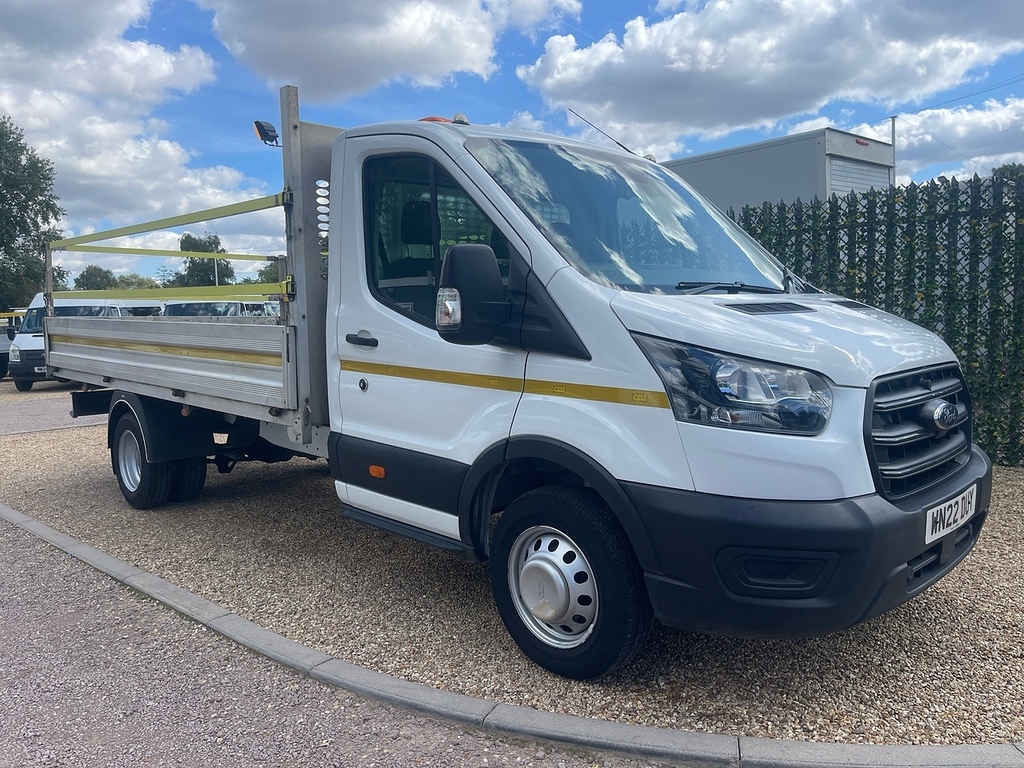 Ford Transit Custom 350 Ecoblue Leader Xlwb 14Ft Dropside - Drw White