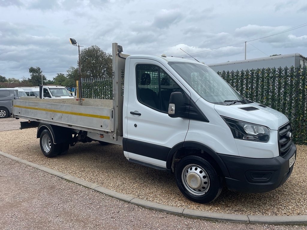 Ford Transit Custom 350 Ecoblue Leader Lwb 14Ft Dropside White