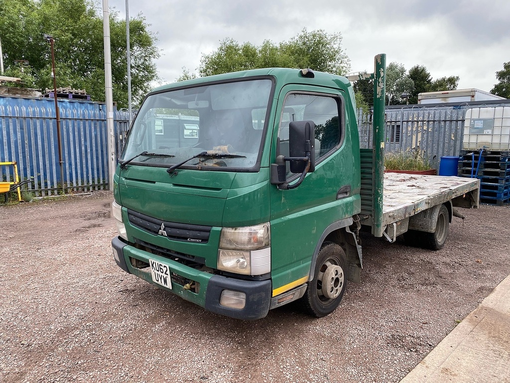 Mitsubishi Fuso Canter Td 3C13 3.0 Flatbed Sapres Or Repair Green #3