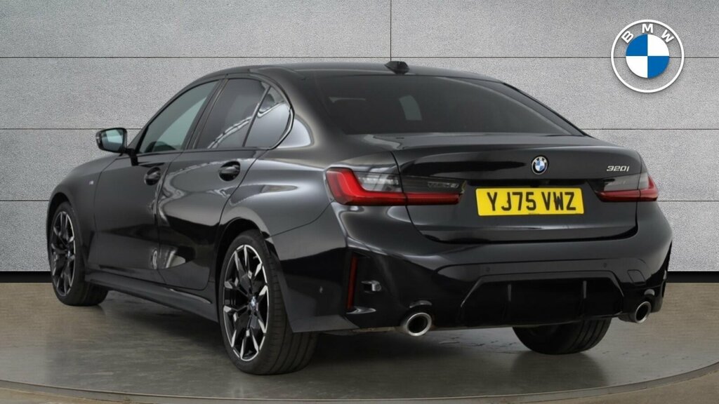 BMW 3 Series 320I M Sport Saloon YJ75VWZ Black #2
