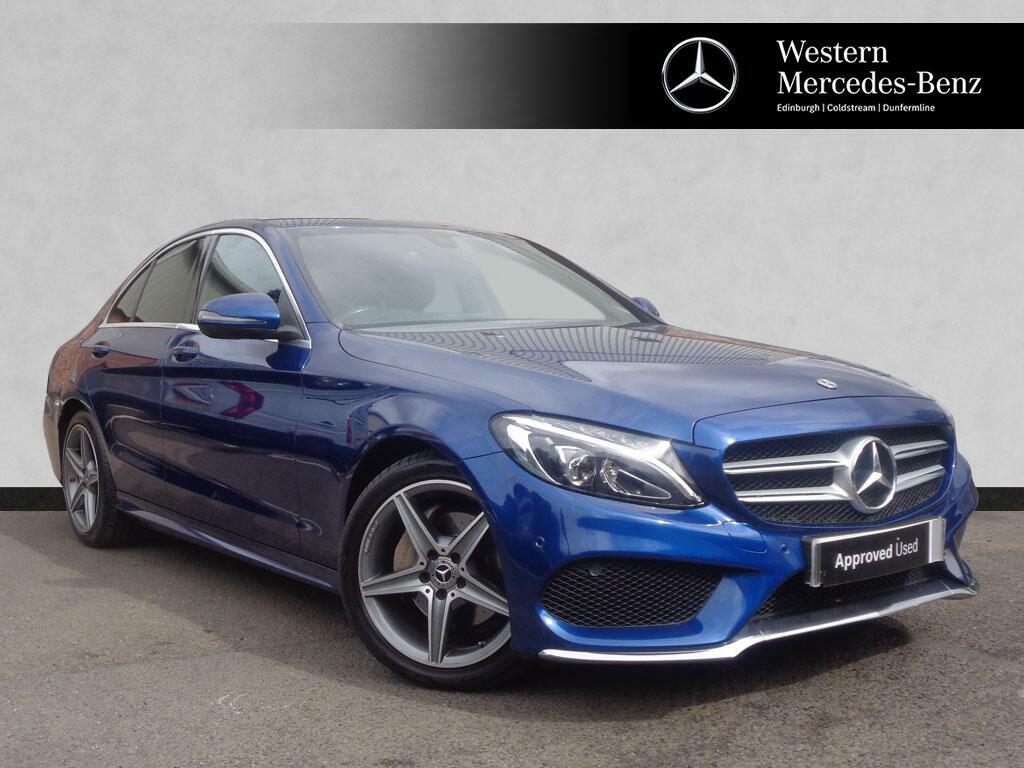 Mercedes-Benz C Class 2.1 C220d Amg Line Saloon G-tronic Eur Blue