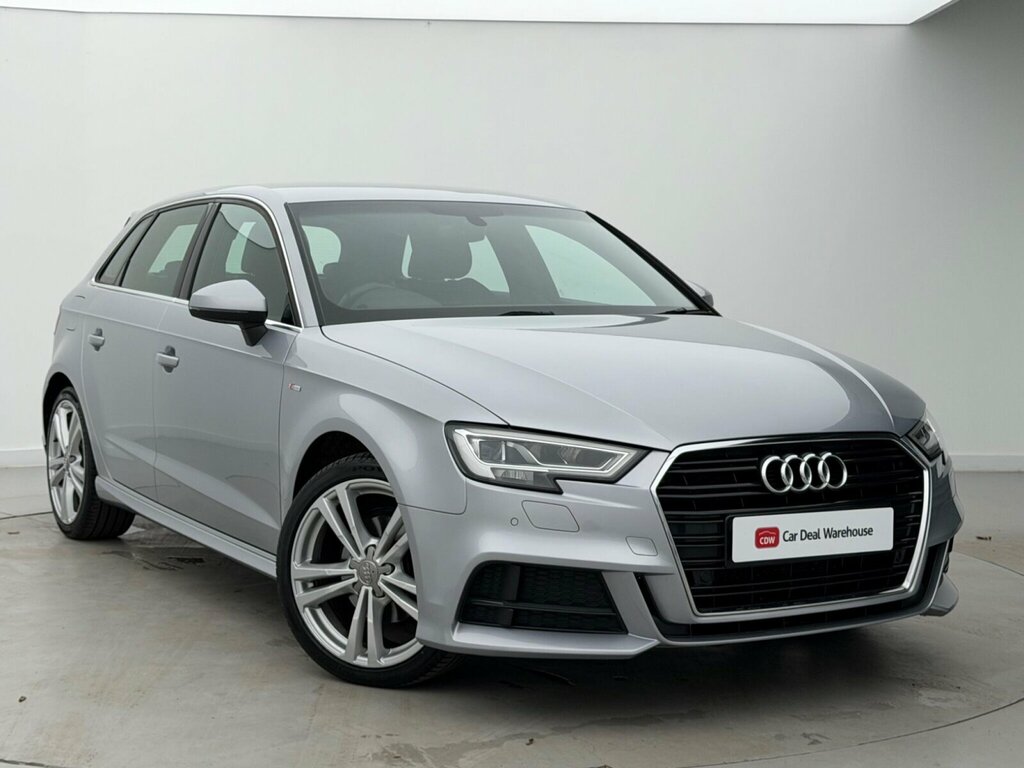 Audi A3 2.0 Tdi 35 S Line Sportback S Tronic Euro 6 Ss Silver
