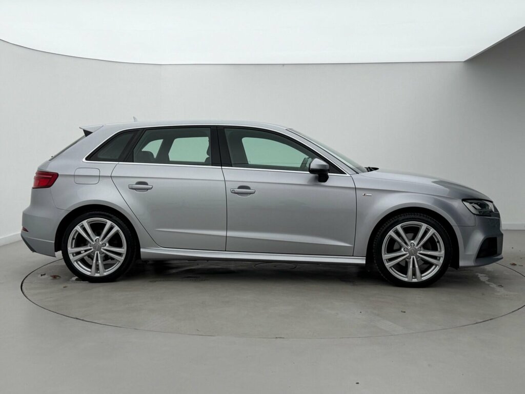 Audi A3 2.0 Tdi 35 S Line Sportback S Tronic Euro 6 Ss Silver #6