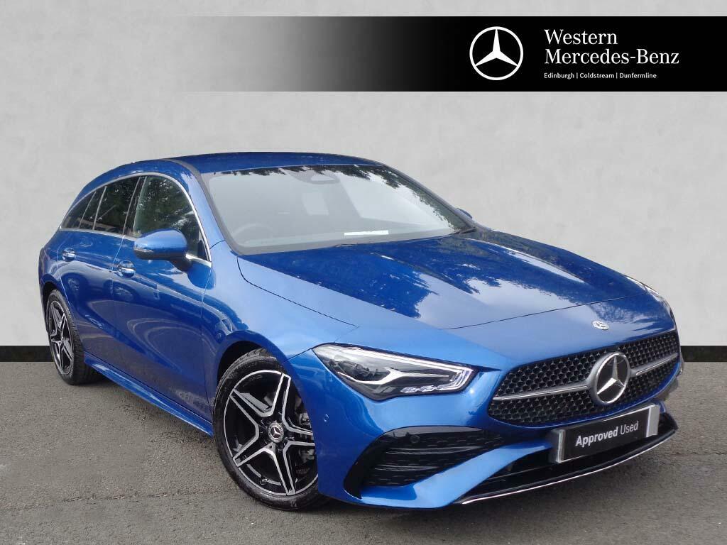 Mercedes-Benz CLA Class 1.3 Cla180h Mhev Amg Line Executive Shooting Bra Blue