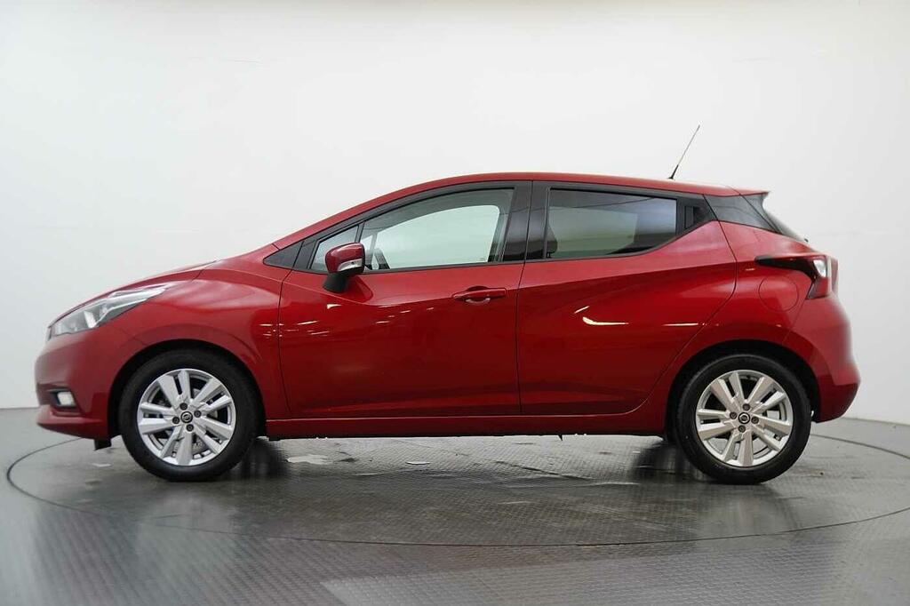 Nissan Micra 1.0 Ig-t 100 Acenta With Air Con And Apple Andro Red #5