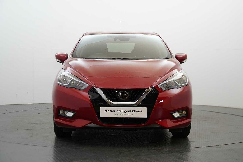 Nissan Micra 1.0 Ig-t 100 Acenta With Air Con And Apple Andro Red #4