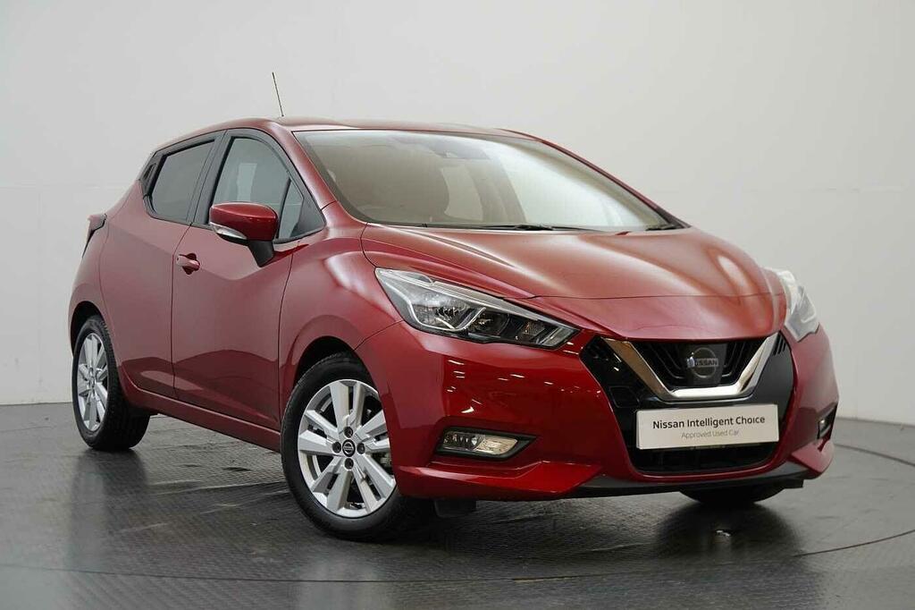 Nissan Micra 1.0 Ig-t 100 Acenta With Air Con And Apple Andro Red