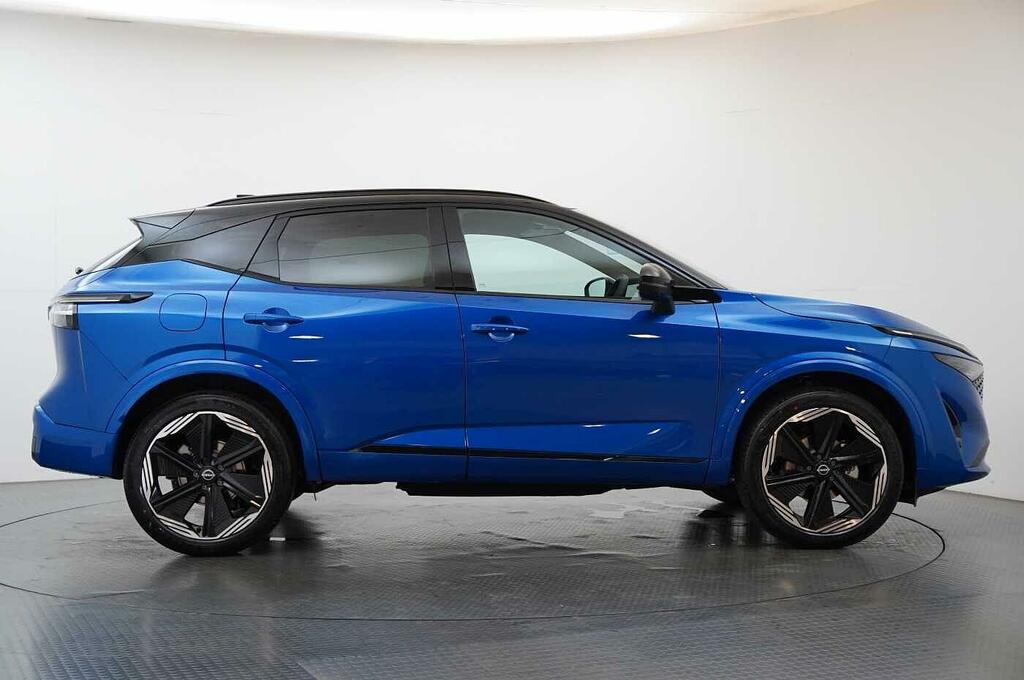 Nissan Qashqai 1.3 Dig-t Mh 140 N-design With Glass Roof Sat Na Blue #6