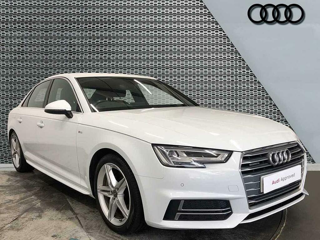 Audi A4 S Line 2.0 Tfsi Quattro 252 Ps S Tronic White