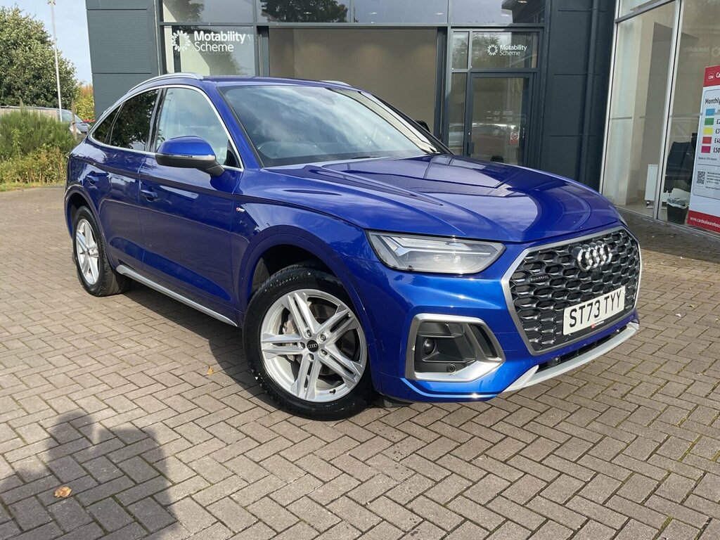 Audi Q5 2.0 Tfsi 45 S Line Sportback S Tronic Quattro Euro Blue