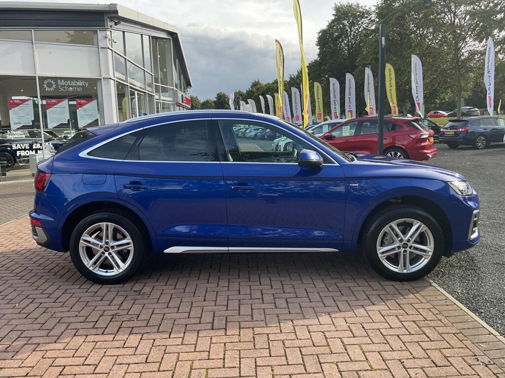 Audi Q5 2.0 Tfsi 45 S Line Sportback S Tronic Quattro Euro Blue #5