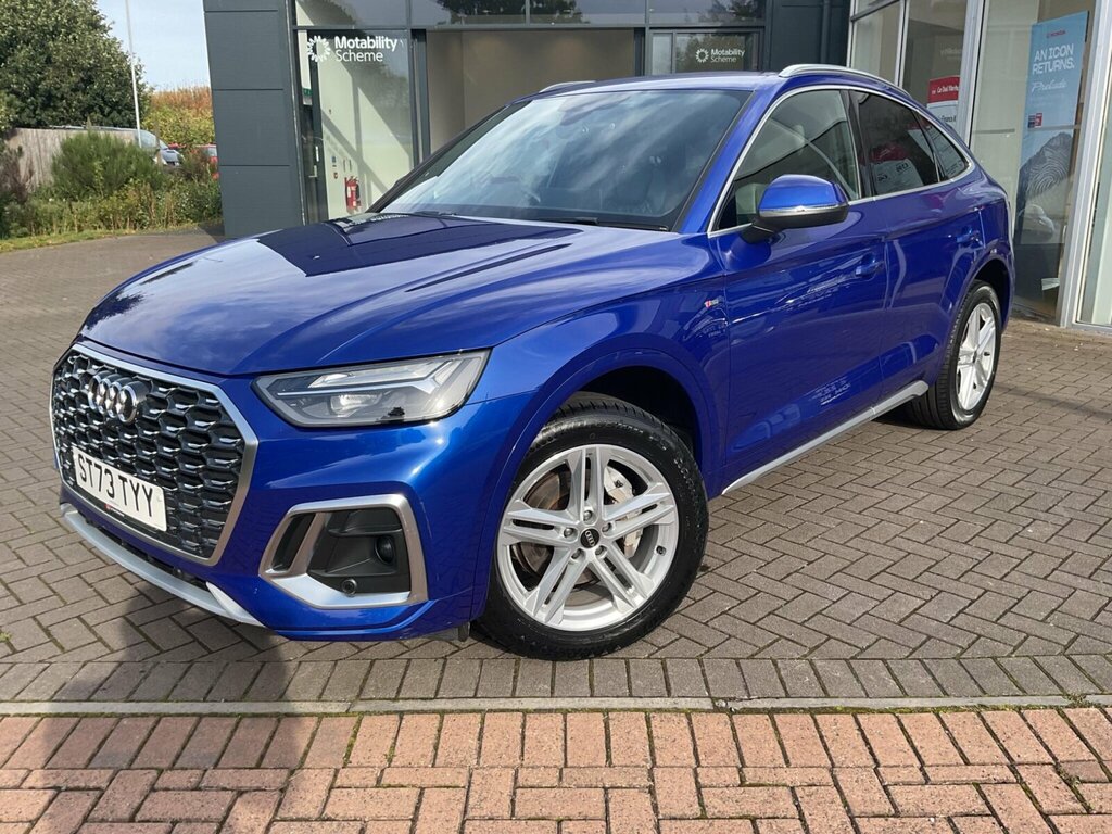 Audi Q5 2.0 Tfsi 45 S Line Sportback S Tronic Quattro Euro Blue #3