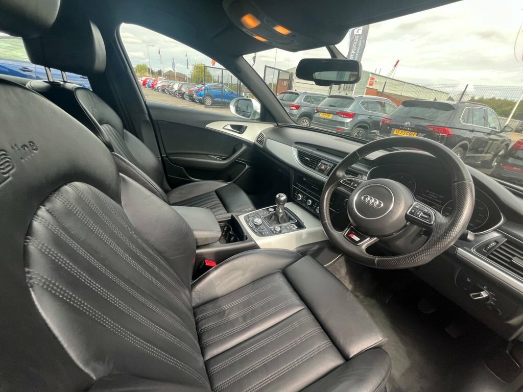 Audi A6 Saloon Black Edition White #11