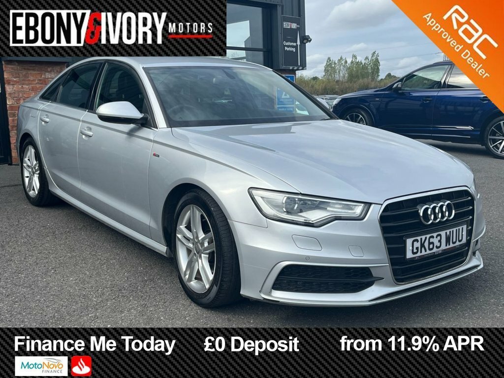 Audi A6 Saloon Black Edition White #7