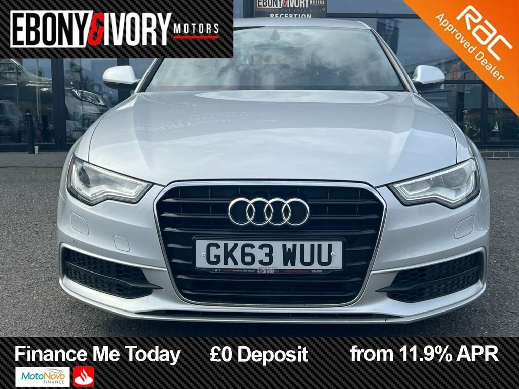 Audi A6 Saloon Black Edition White #8