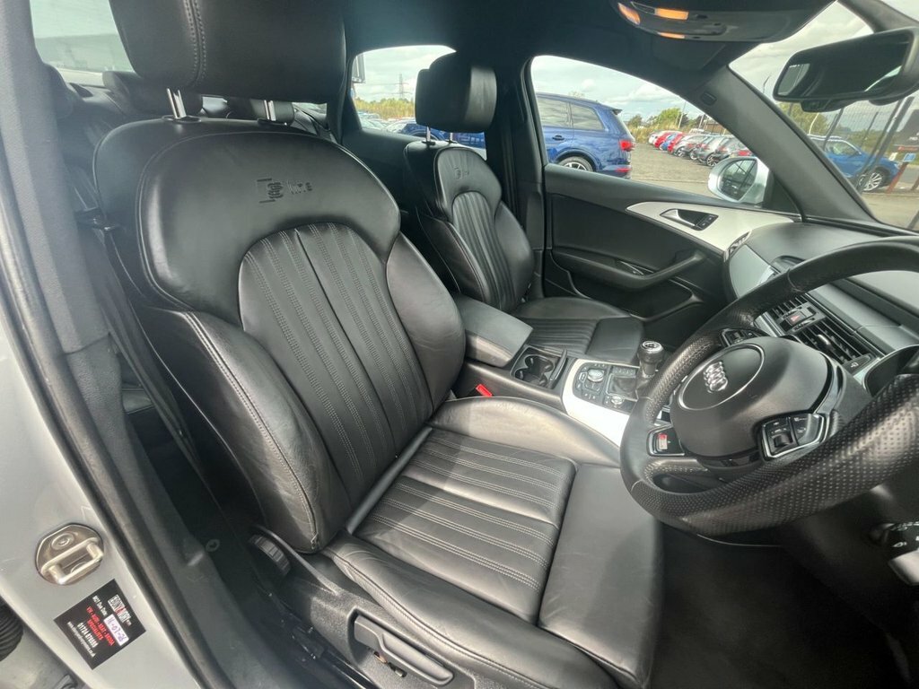 Audi A6 Saloon Black Edition White #12