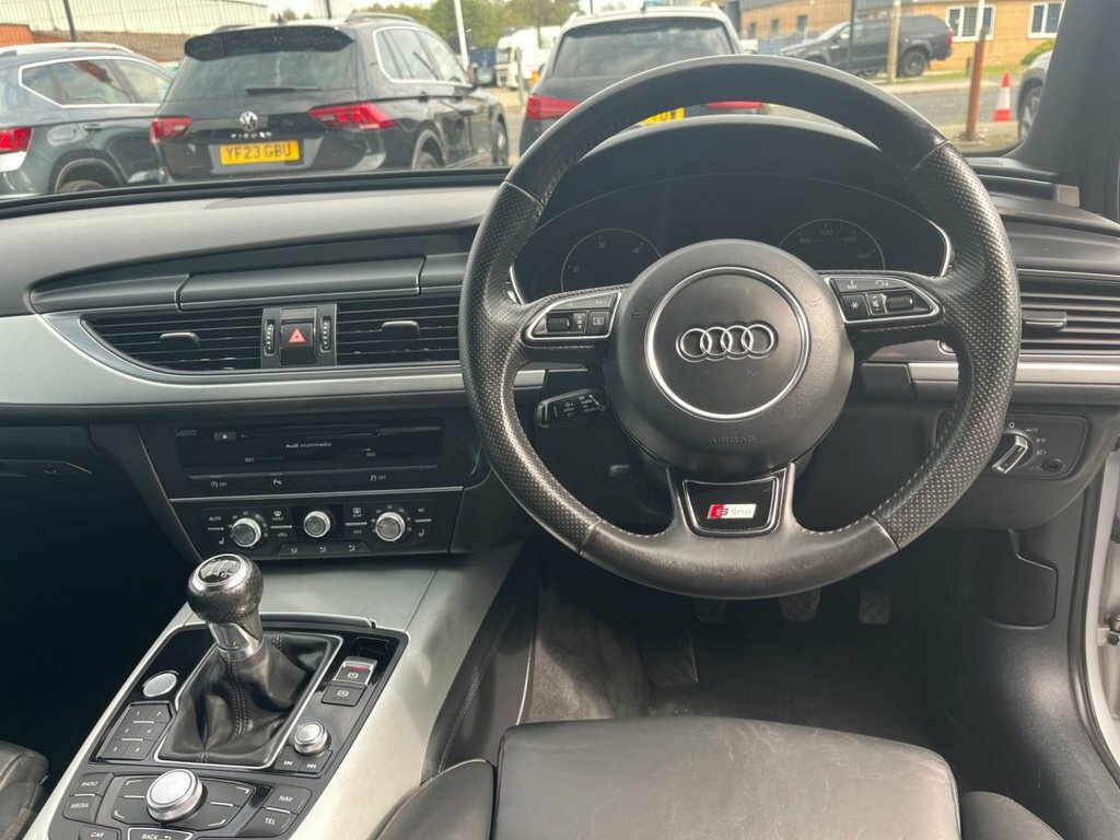 Audi A6 Saloon Black Edition White #10