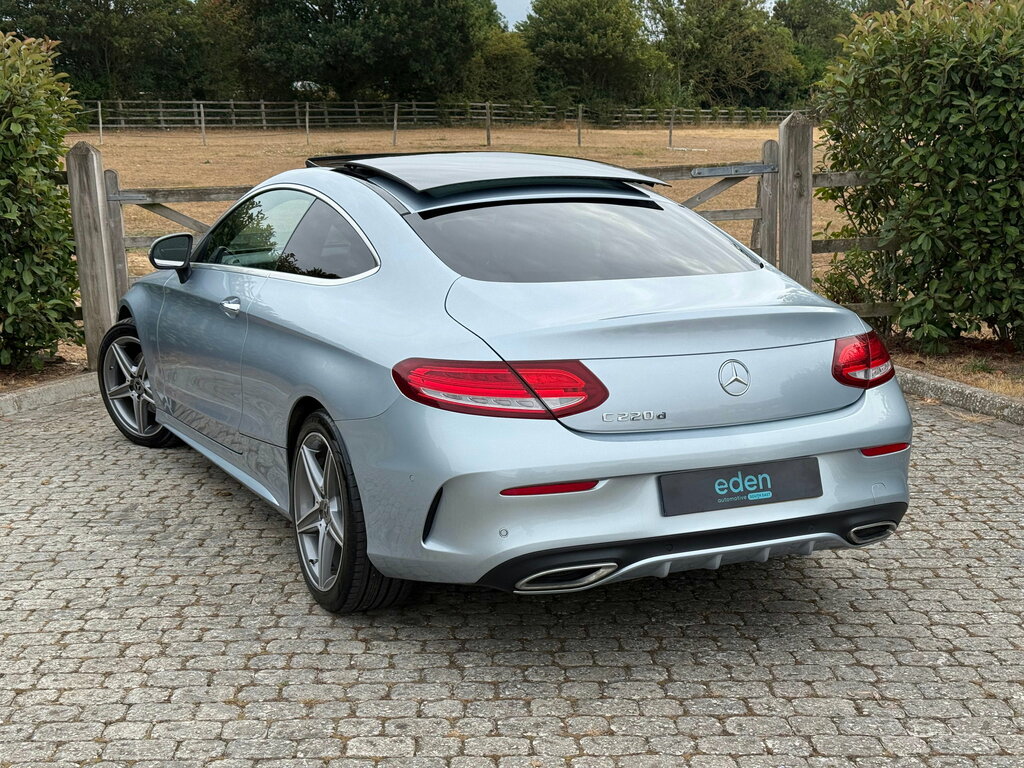 Mercedes-Benz C Class 2.1 C220d Amg Line Premium Coupe G-tr Silver #3