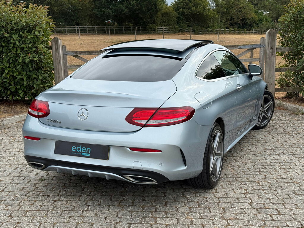 Mercedes-Benz C Class 2.1 C220d Amg Line Premium Coupe G-tr Silver #5