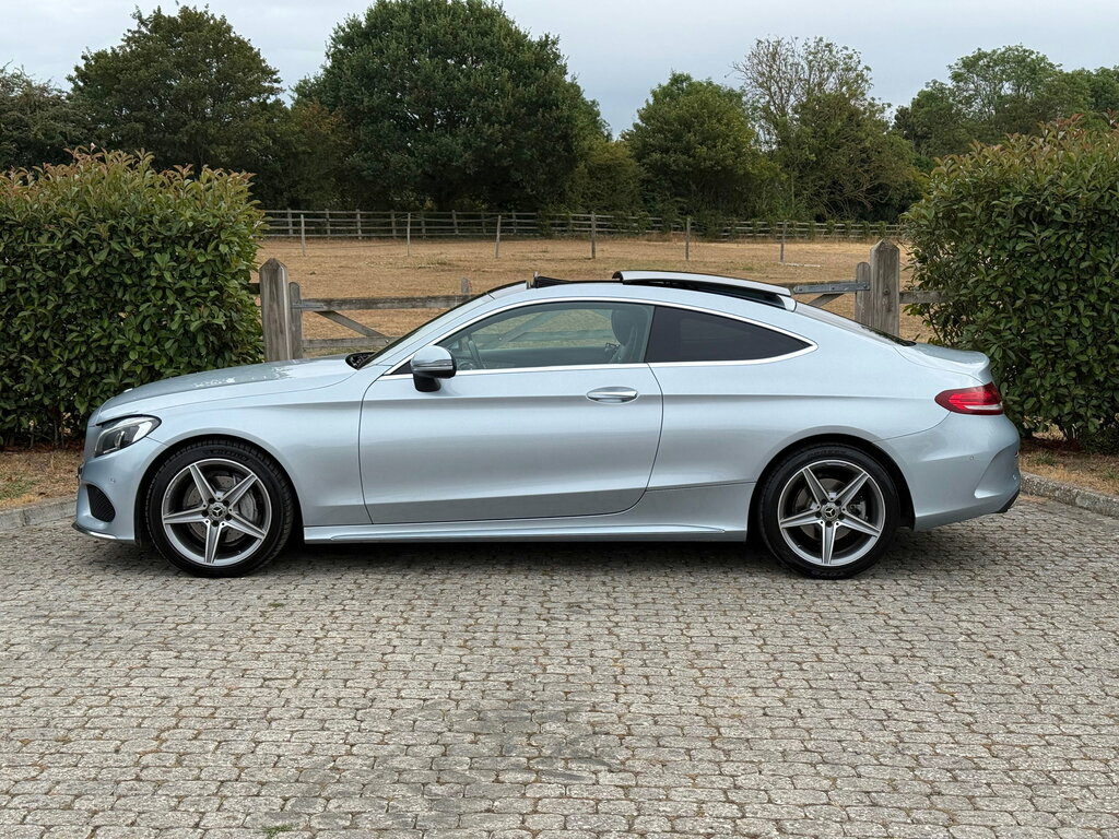 Mercedes-Benz C Class 2.1 C220d Amg Line Premium Coupe G-tr Silver #2