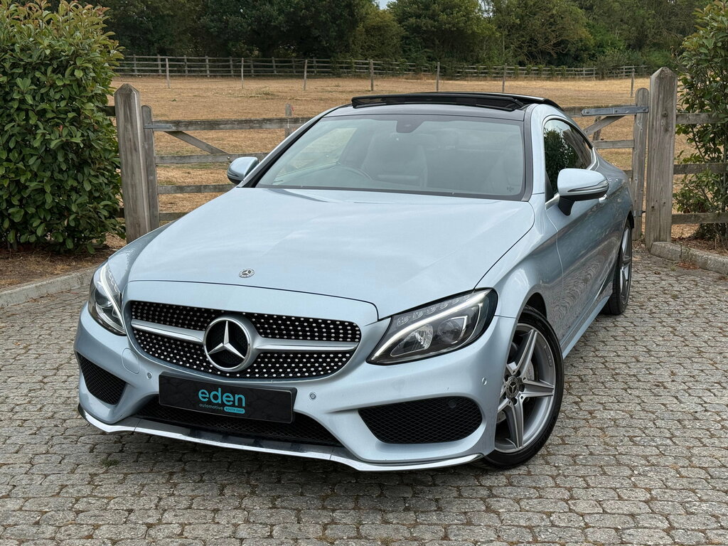 Mercedes-Benz C Class 2.1 C220d Amg Line Premium Coupe G-tr Silver