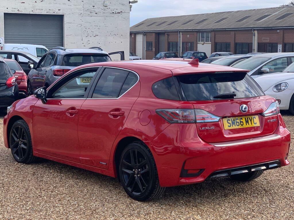 Lexus CT 1.8 200H Sport Cvt Euro 6 S S Red #4