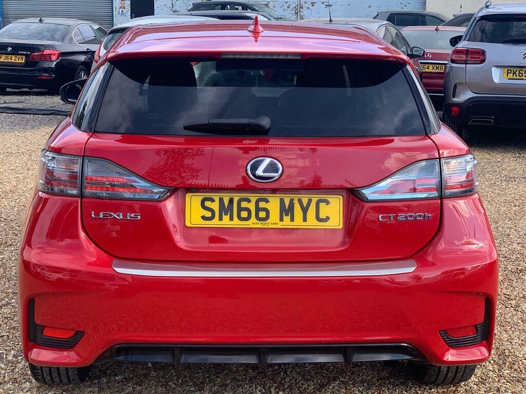 Lexus CT 1.8 200H Sport Cvt Euro 6 S S Red #6