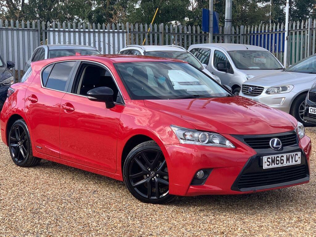 Lexus CT 1.8 200H Sport Cvt Euro 6 S S Red
