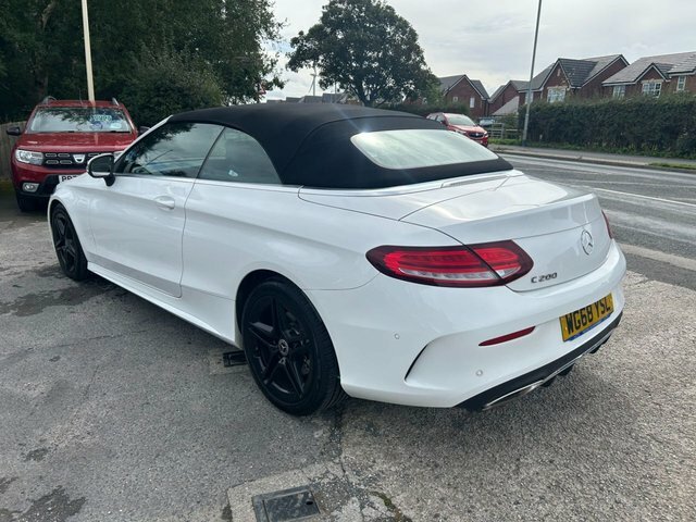 Mercedes-Benz C Class 1.5 C200 Mhev Amg Line Cabriolet G-tron White #5