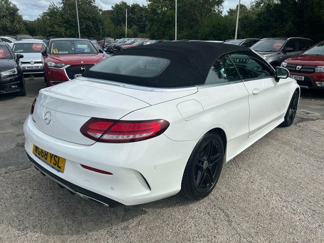 Mercedes-Benz C Class 1.5 C200 Mhev Amg Line Cabriolet G-tron White #3