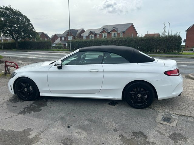 Mercedes-Benz C Class 1.5 C200 Mhev Amg Line Cabriolet G-tron White #6