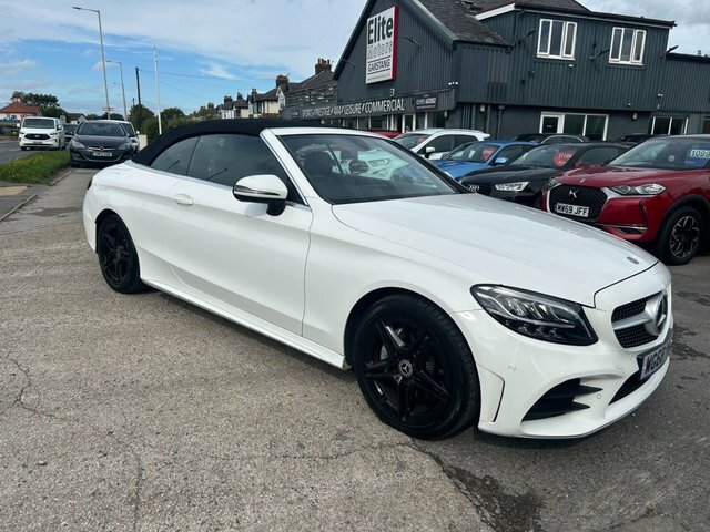 Mercedes-Benz C Class 1.5 C200 Mhev Amg Line Cabriolet G-tron White