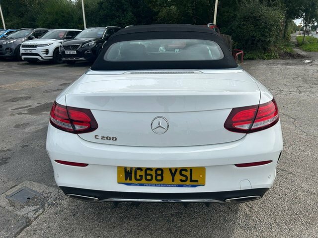 Mercedes-Benz C Class 1.5 C200 Mhev Amg Line Cabriolet G-tron White #4
