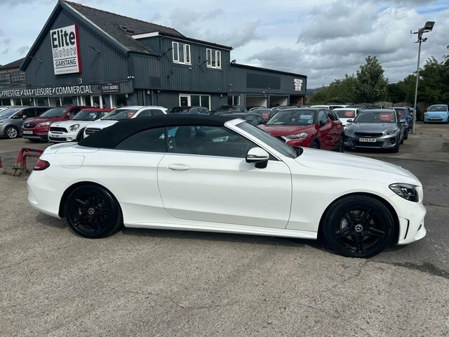 Mercedes-Benz C Class 1.5 C200 Mhev Amg Line Cabriolet G-tron White #2