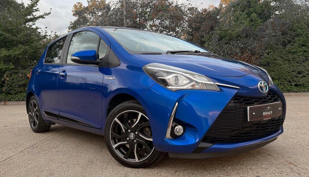 Toyota Yaris 1.5 Vvt-h Design E-cvt Euro 6 Ss Blue #4