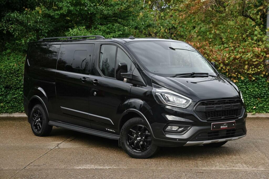 Ford Transit Custom 2.0 320 Ecoblue Trail Crew Van L2 H1 Euro 6 Ss WK22ZFU Black #4