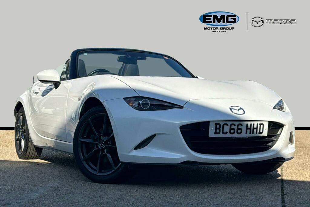 Mazda MX-5 2.0 Skyactiv G Sport Nav Convertible Ma White