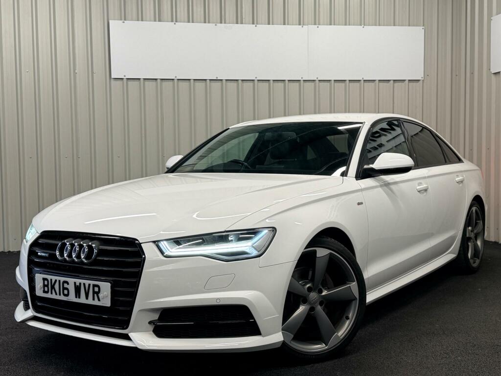 Audi A6 Saloon Black Edition White #3