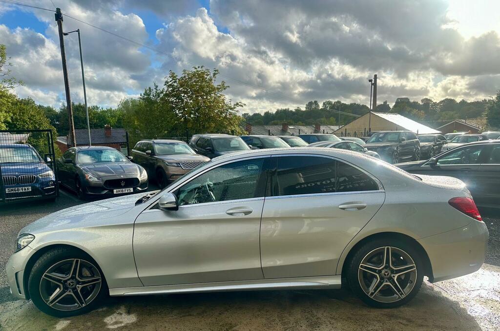 Mercedes-Benz C Class Amg Line Silver #4