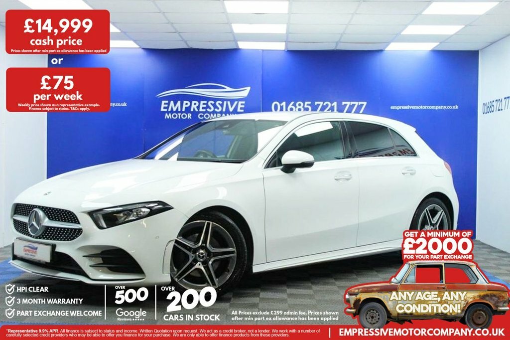 Mercedes-Benz A Class 1.5L Amg Line White