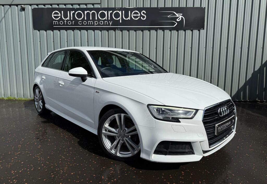 Audi A3 2.0 Tdi 35 S Line Sportback Euro 6 Ss White