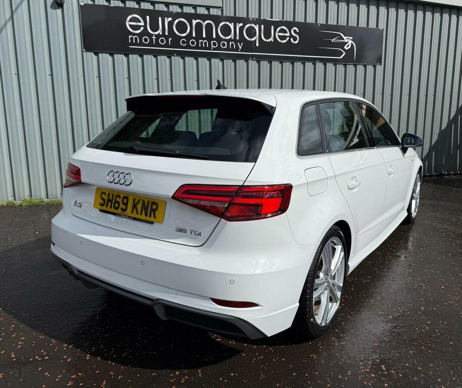 Audi A3 2.0 Tdi 35 S Line Sportback Euro 6 Ss White #4